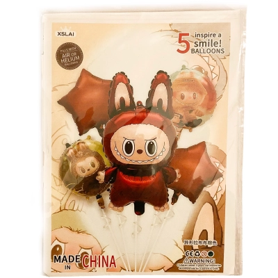 בלוני לבובו labubu בצבע חום