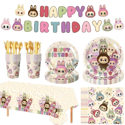 סט חד פעמי יום הולדת לבובו