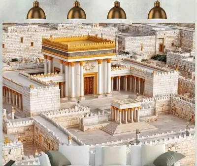 פוסטר רקע בית המקדש בגודל 150x100 ס