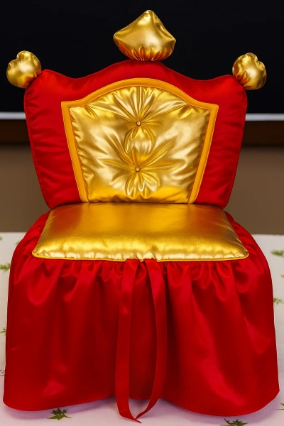 כיסוי כיסא ליום הולדת בצבע אדום