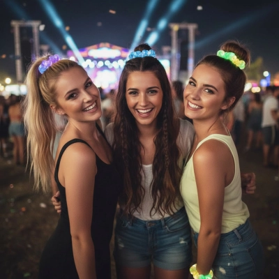 גומיות לשיער עם אורות LED זוהרות