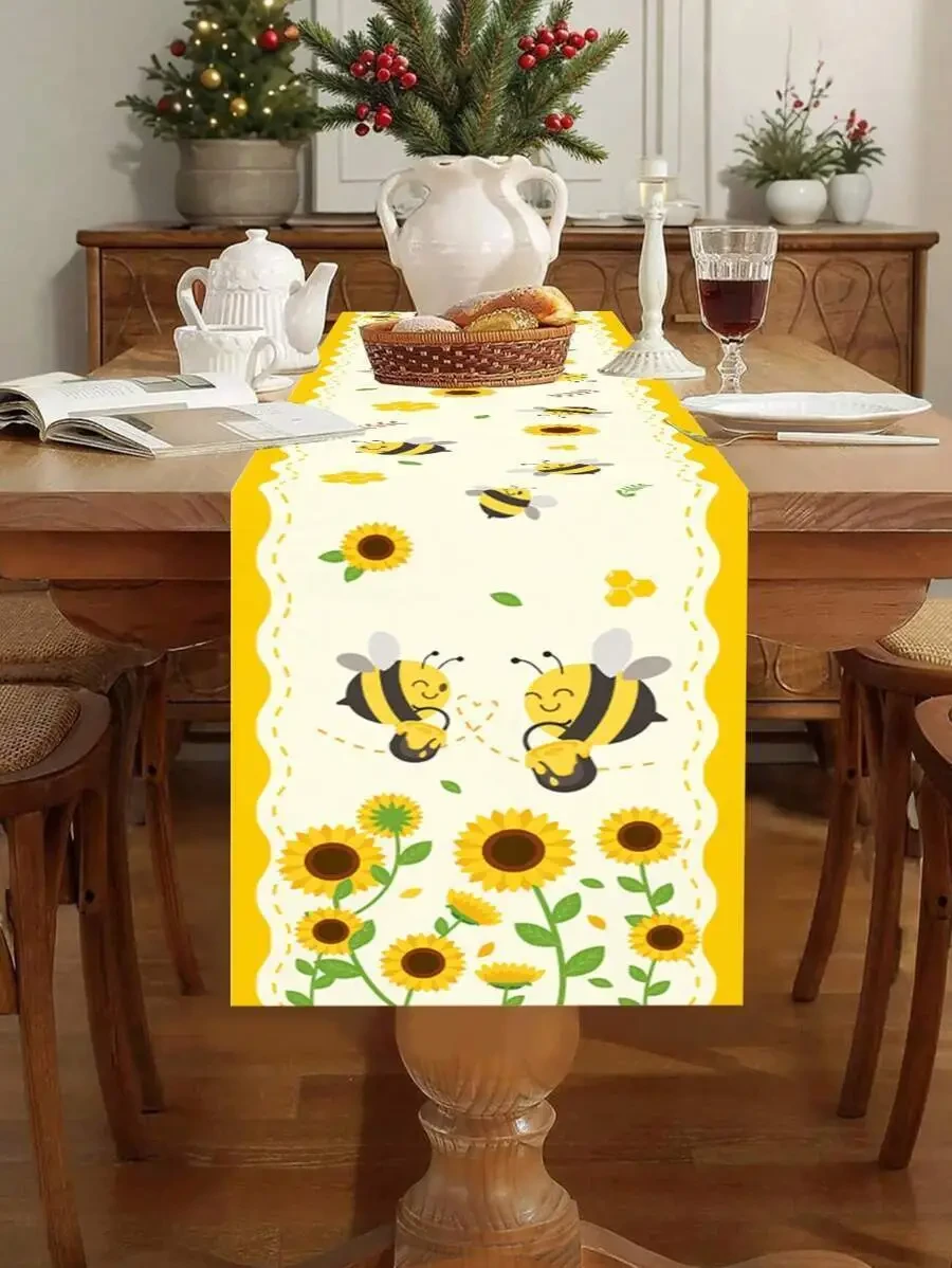 ראנר מרשים עם דבורים לראש השנה גודל 180x35 ס