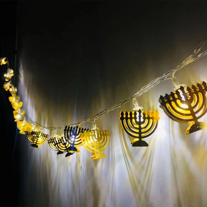 שרשרת לד מגן דוד באורך 1.65 מטר