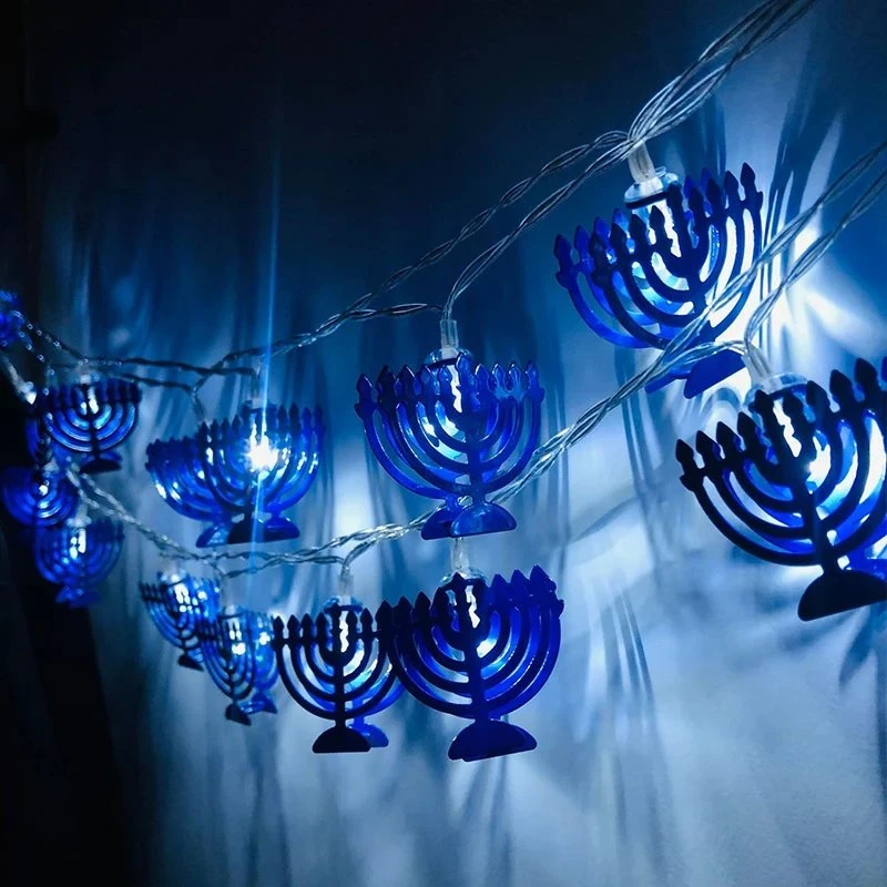 שרשרת לד מגן דוד באורך 1.65 מטר