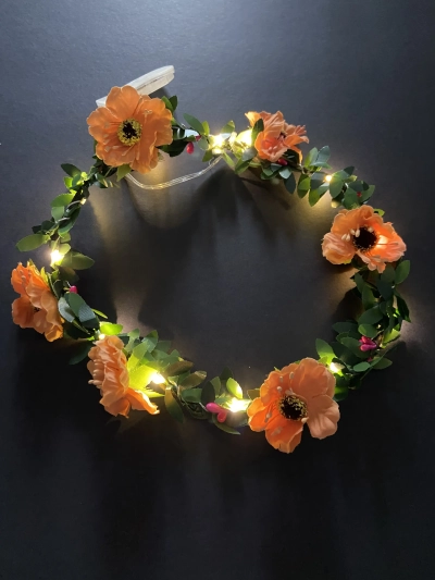 זר פרחים לראש