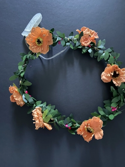 זר פרחים לראש